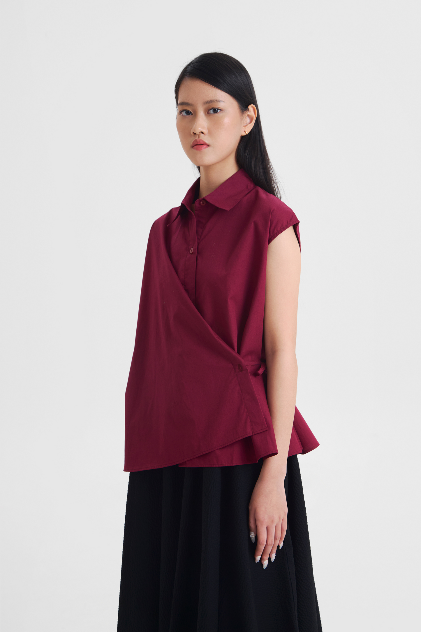DEFECT SALE Zia Top - Maroon