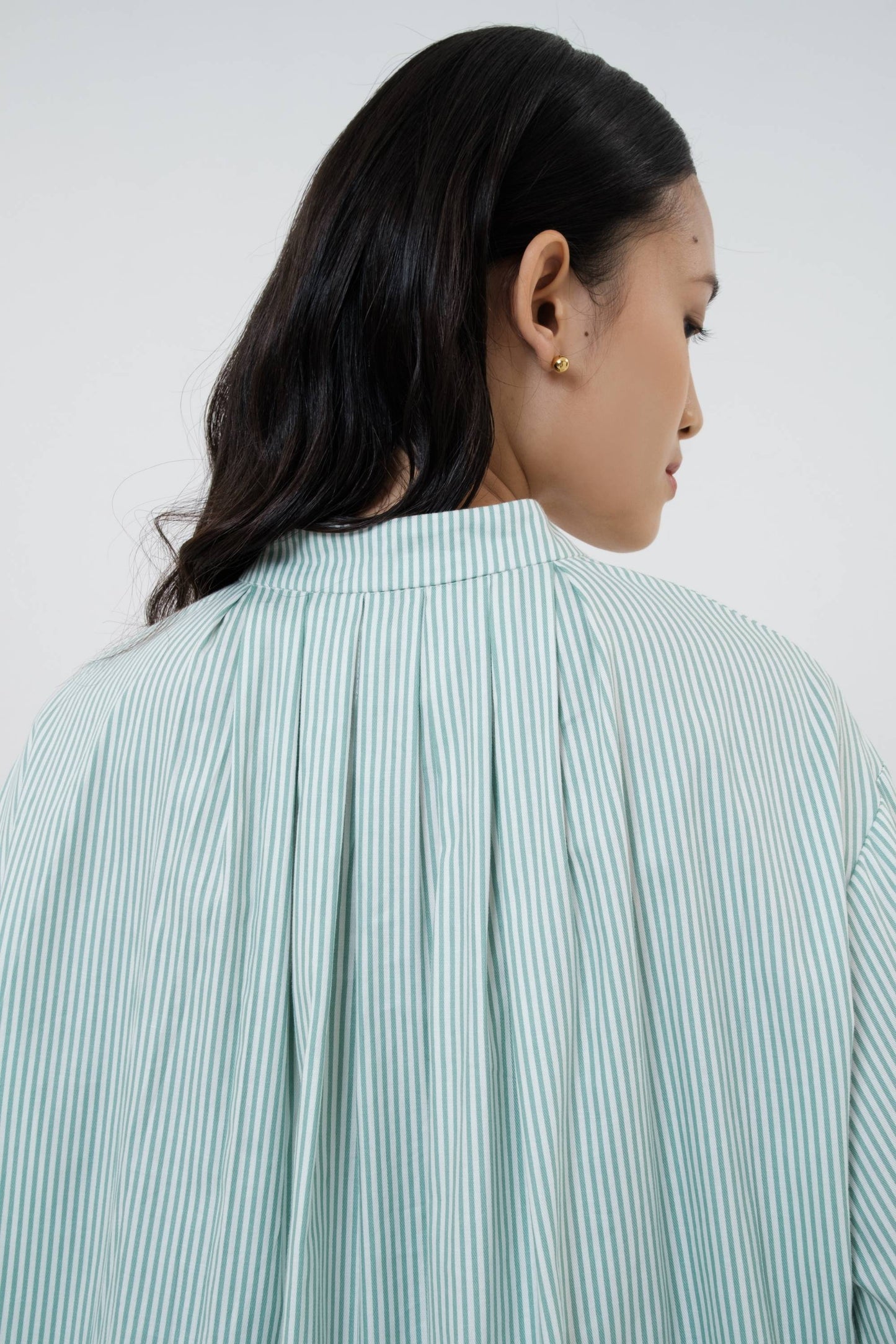 Dianne Top - Mint Stripes