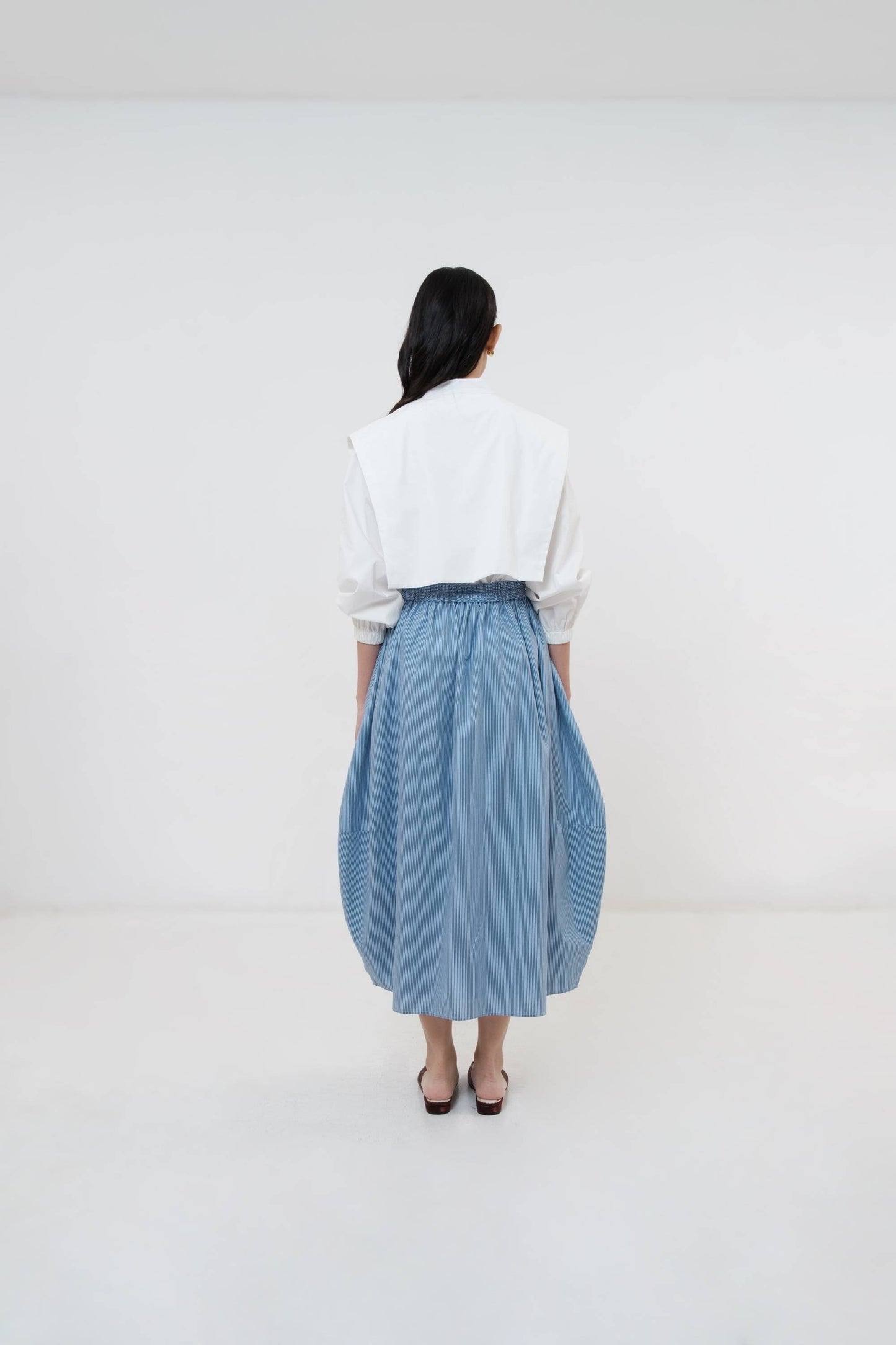 DEFECT SALE Merde Skirt - Blue Stripes