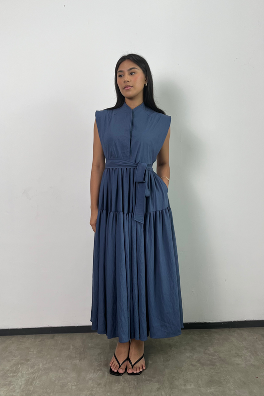 Zhu Dress - Steel Blue