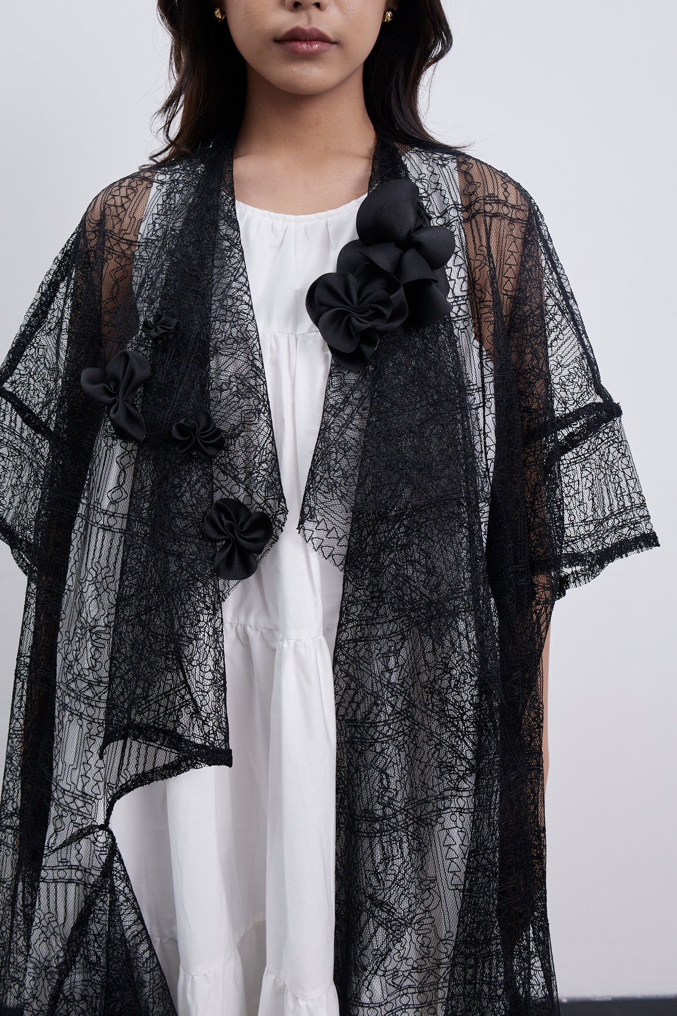 Kana Outer - Embellished Black