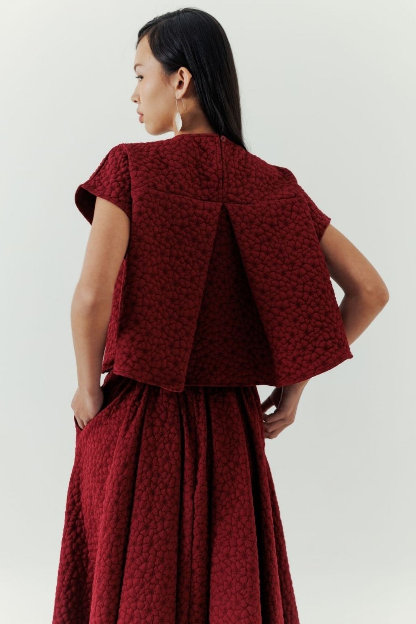 Nola Skirt - Maroon