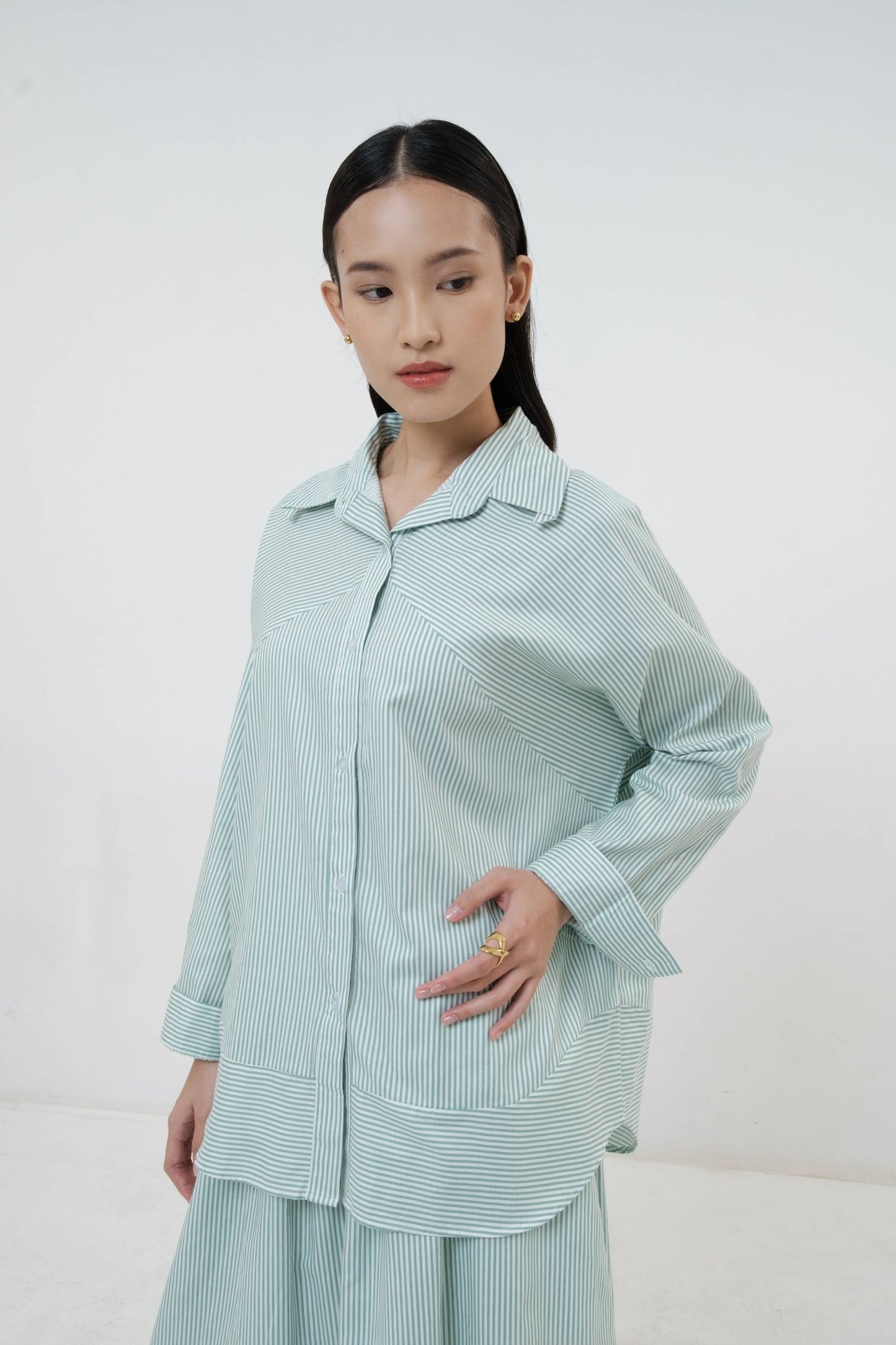 Jordan Top - Mint Stripes