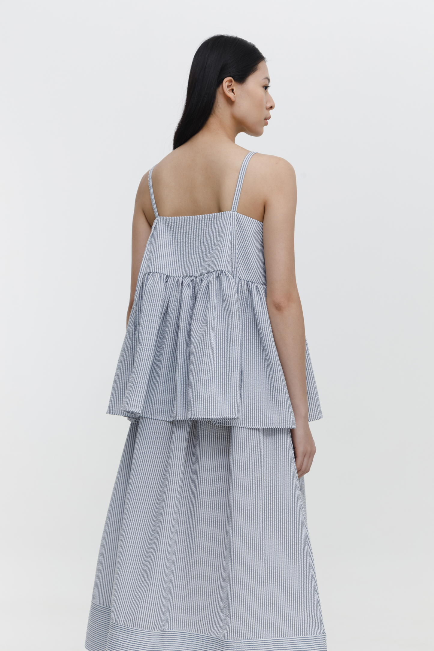 DEFECT SALE Celine Top - Grey Stripes