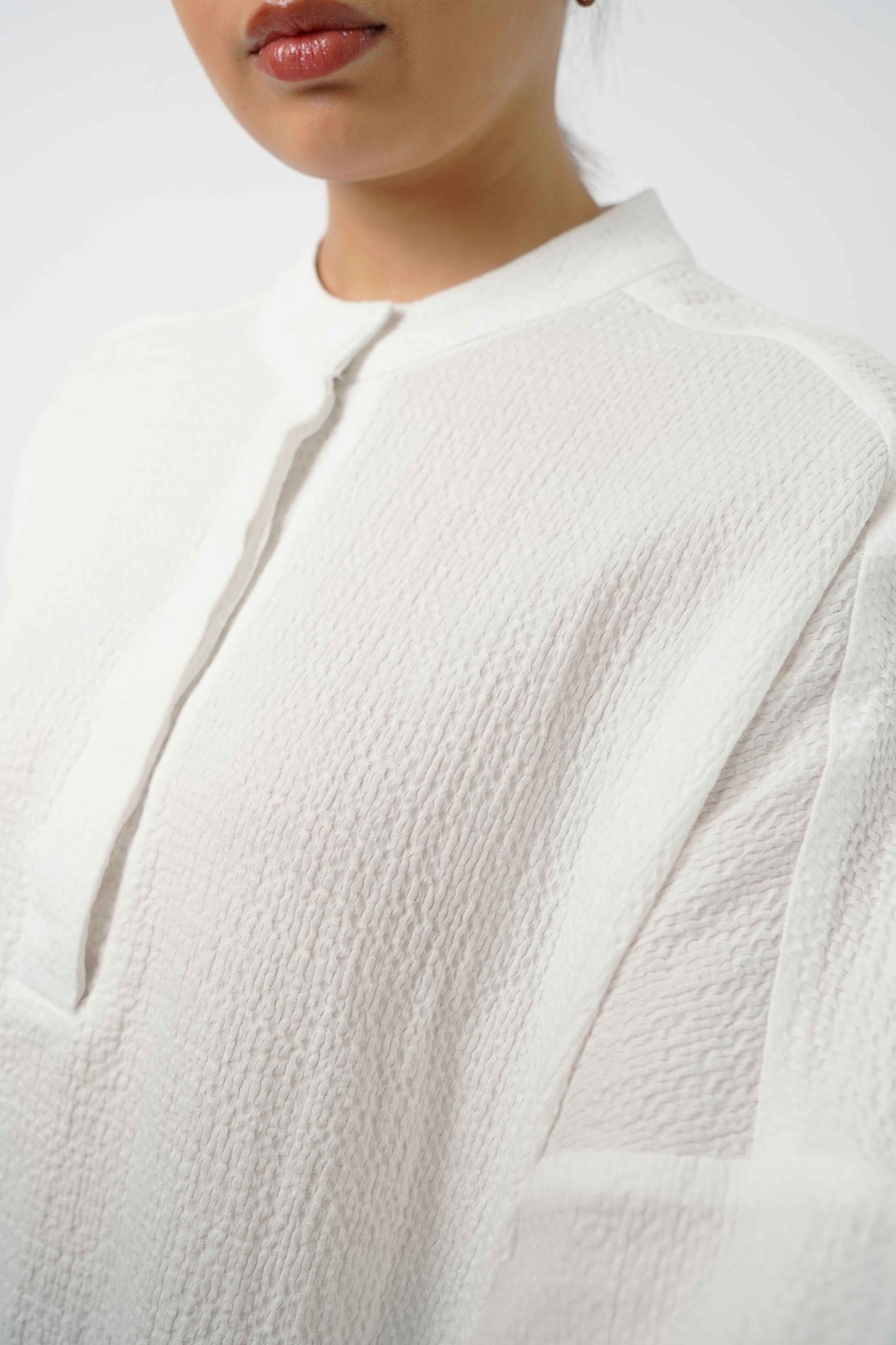 Baltic Textured Top - Broken White