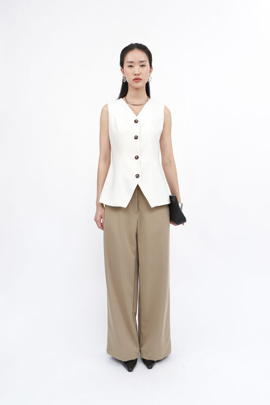 Marlo Vest - Ivory