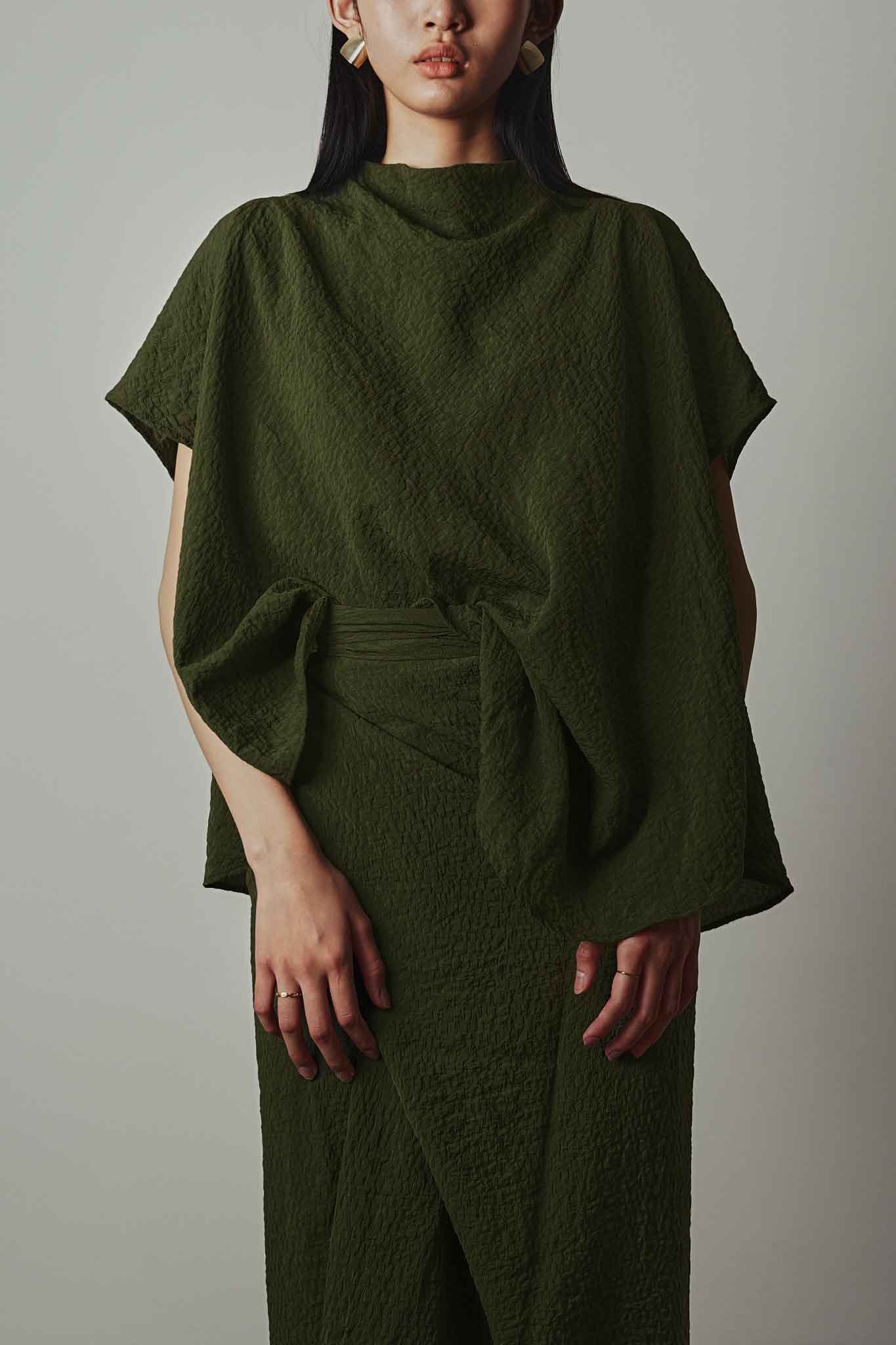 Anzu Top - Pine Green