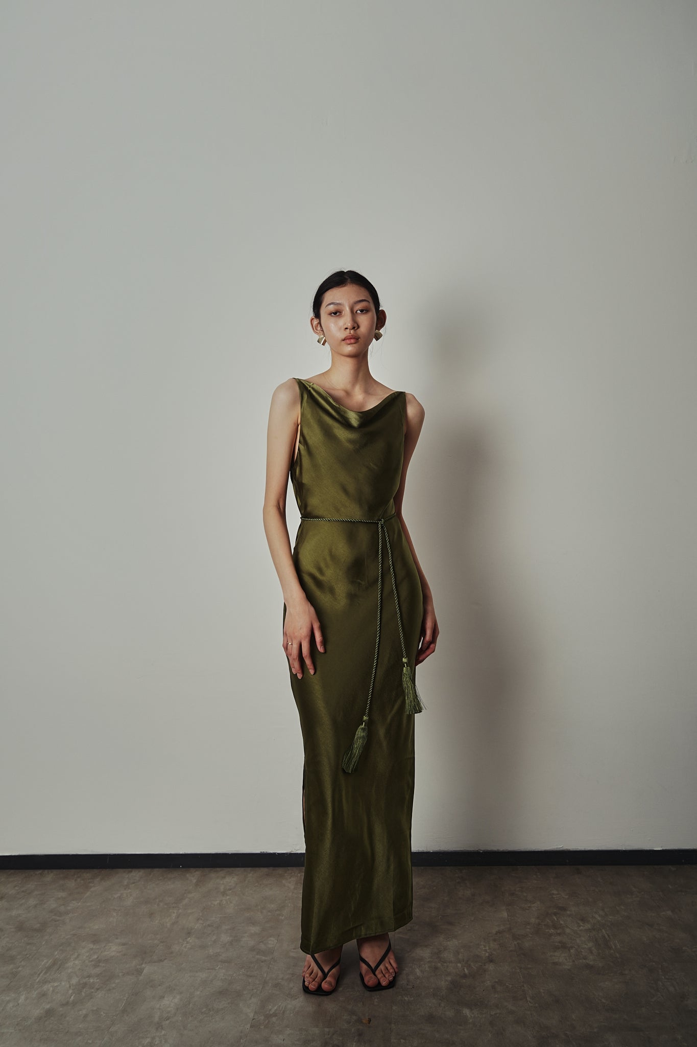 DEFECT SALE Esme Dress - Moss Green
