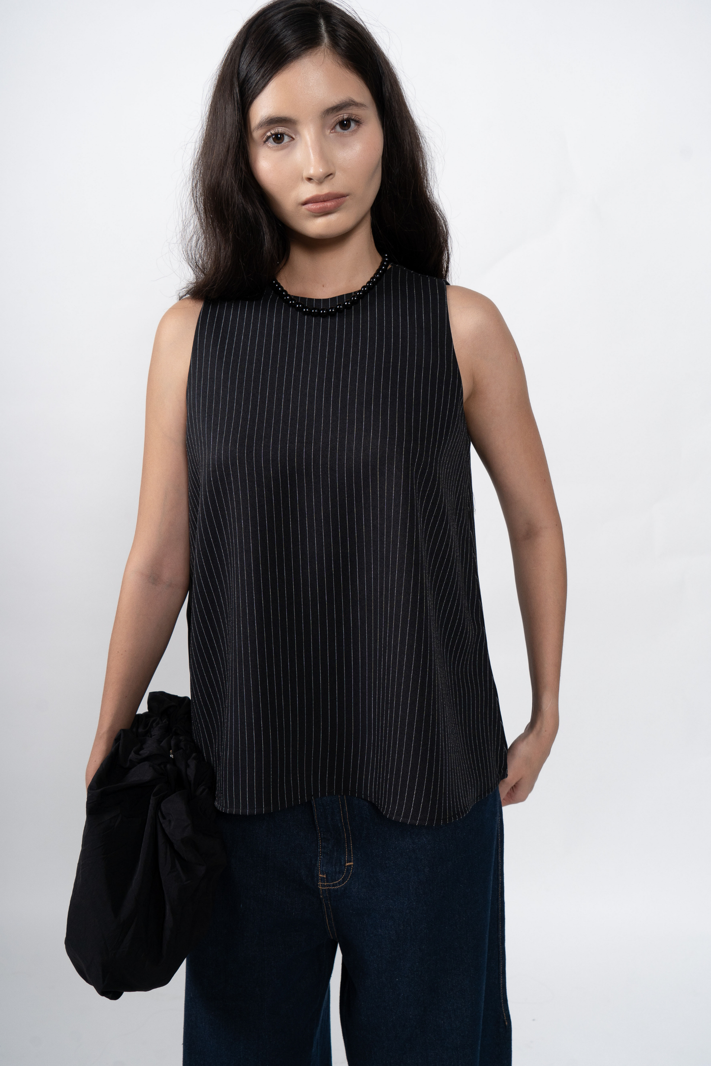 Bryce Top - Black Stripes