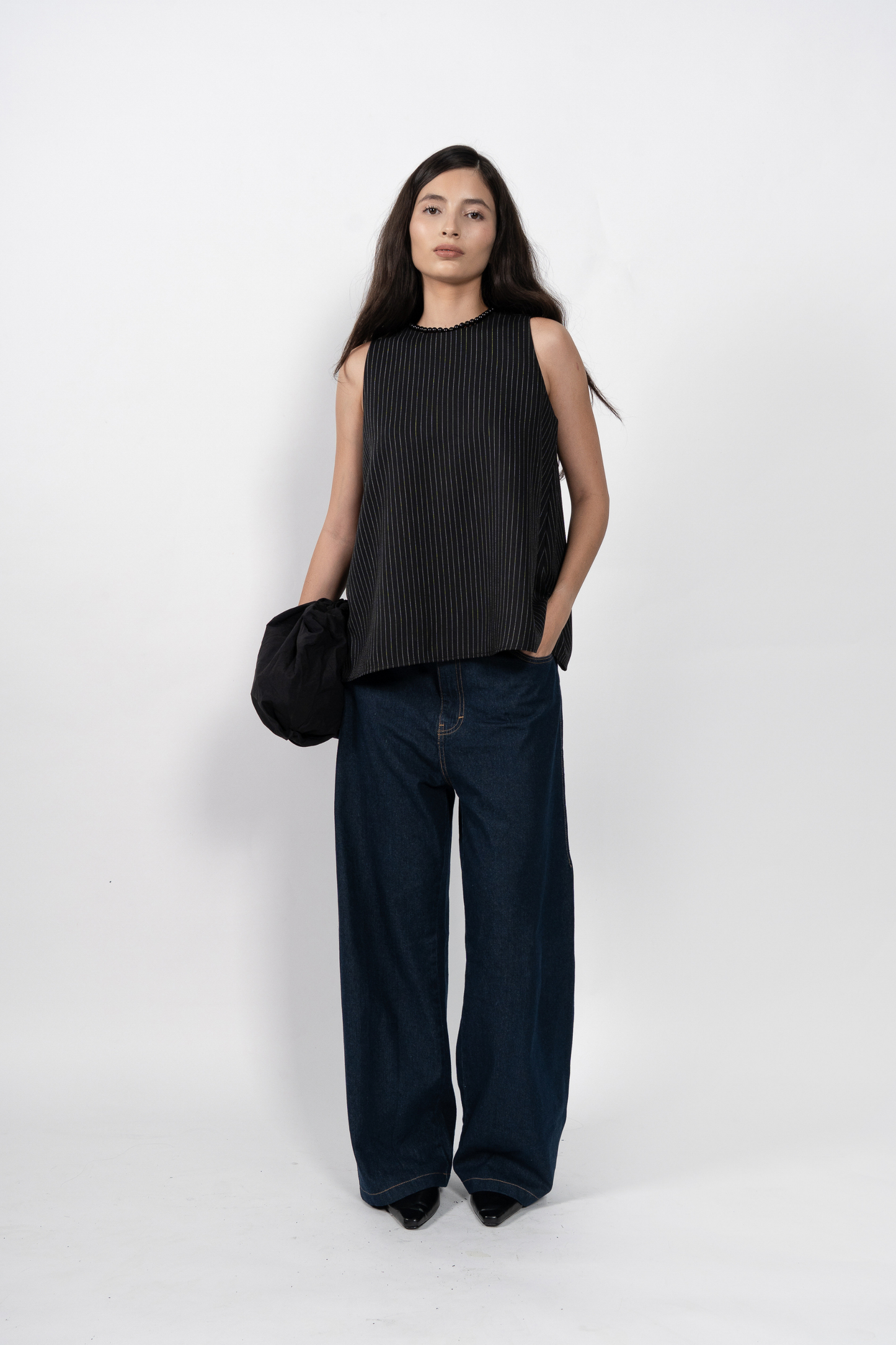 Bryce Top - Black Stripes