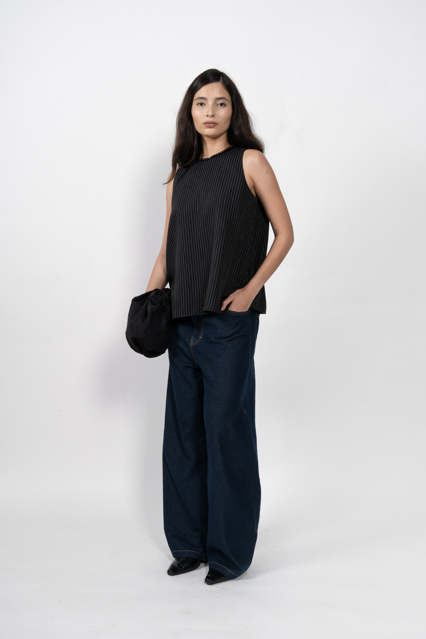 Bryce Top - Black Stripes
