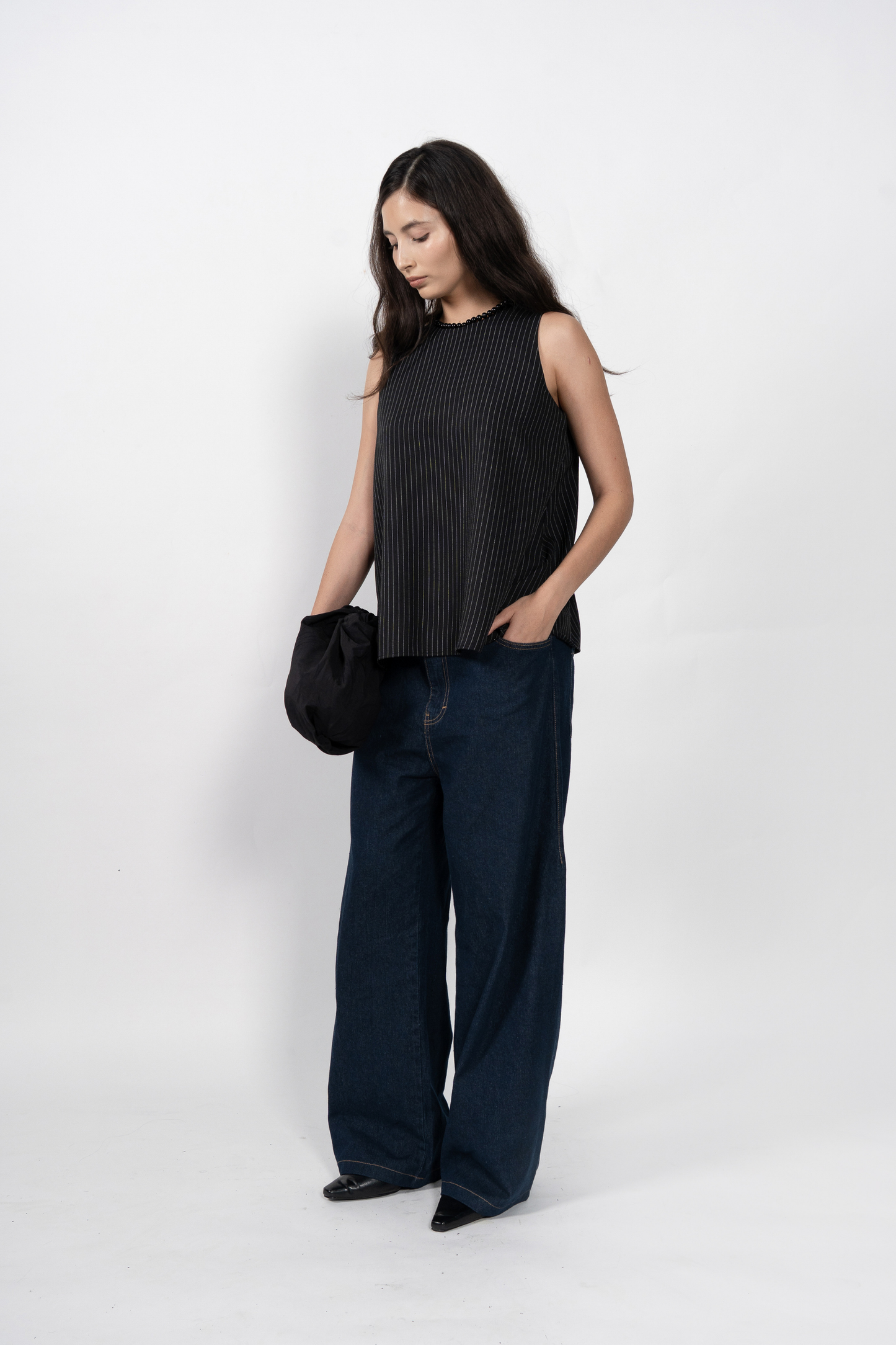Bryce Top - Black Stripes