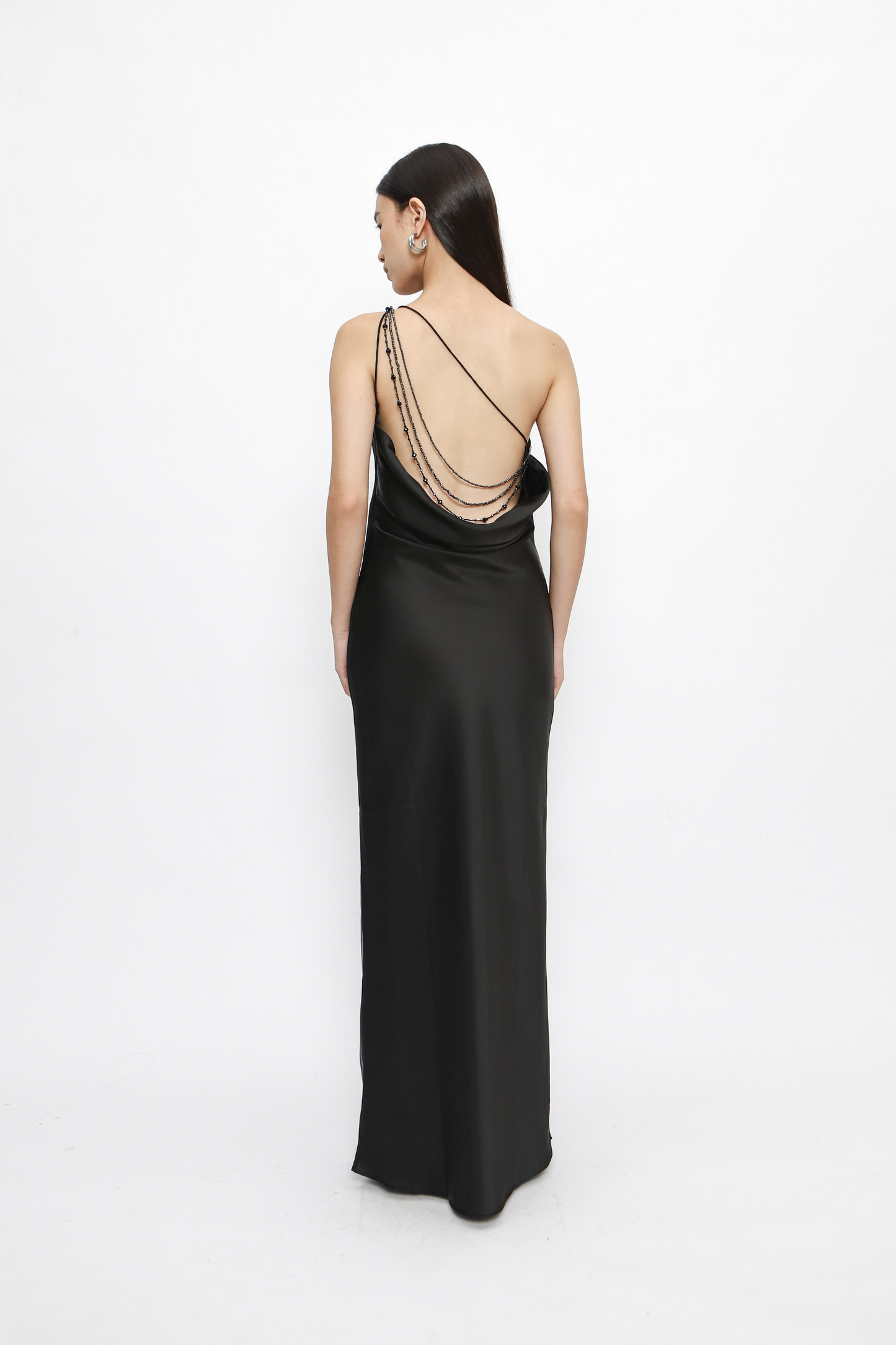 (PO) Celie Dress w Beads - Black