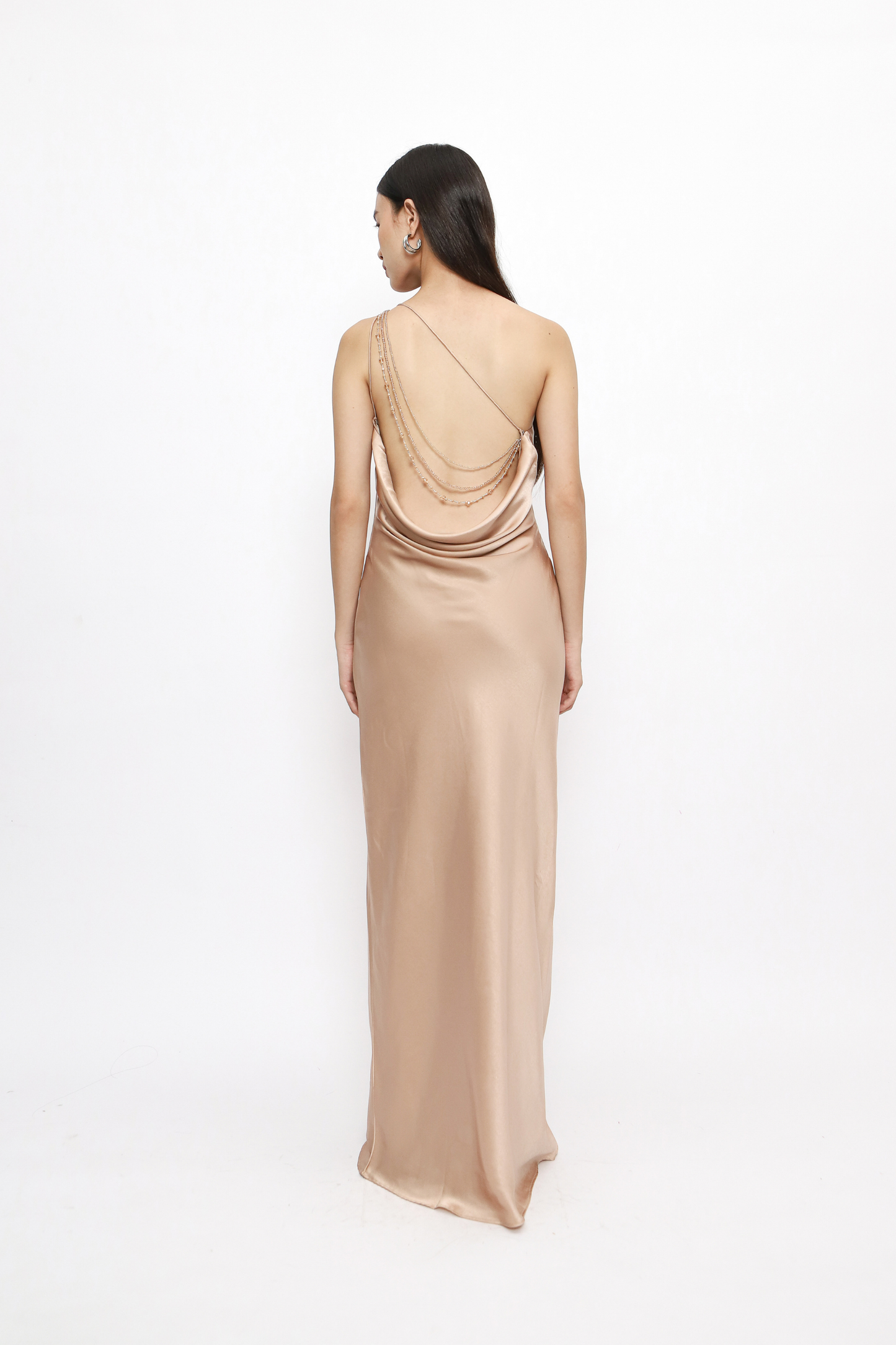 (PO) Celie Dress w Beads - Champagne