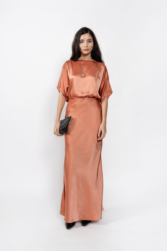 Elyse Dress - Coral