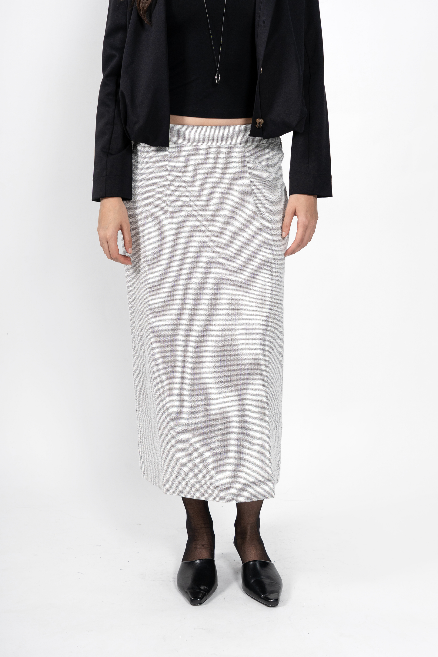 Kala Textured Skirt - White