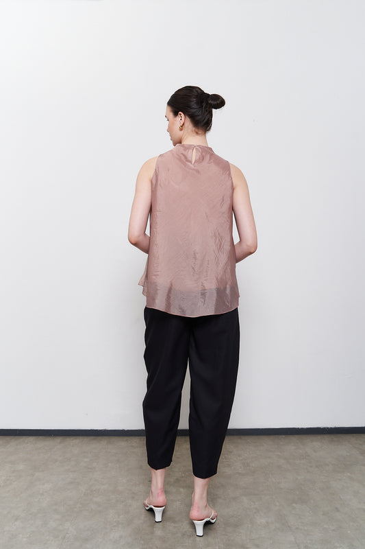 Sol Sheer Top - Taupe