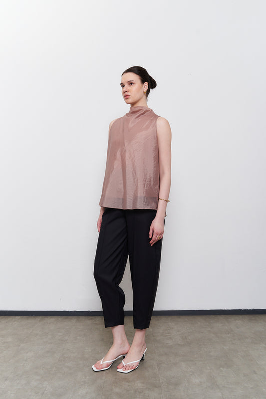 Sol Sheer Top - Taupe