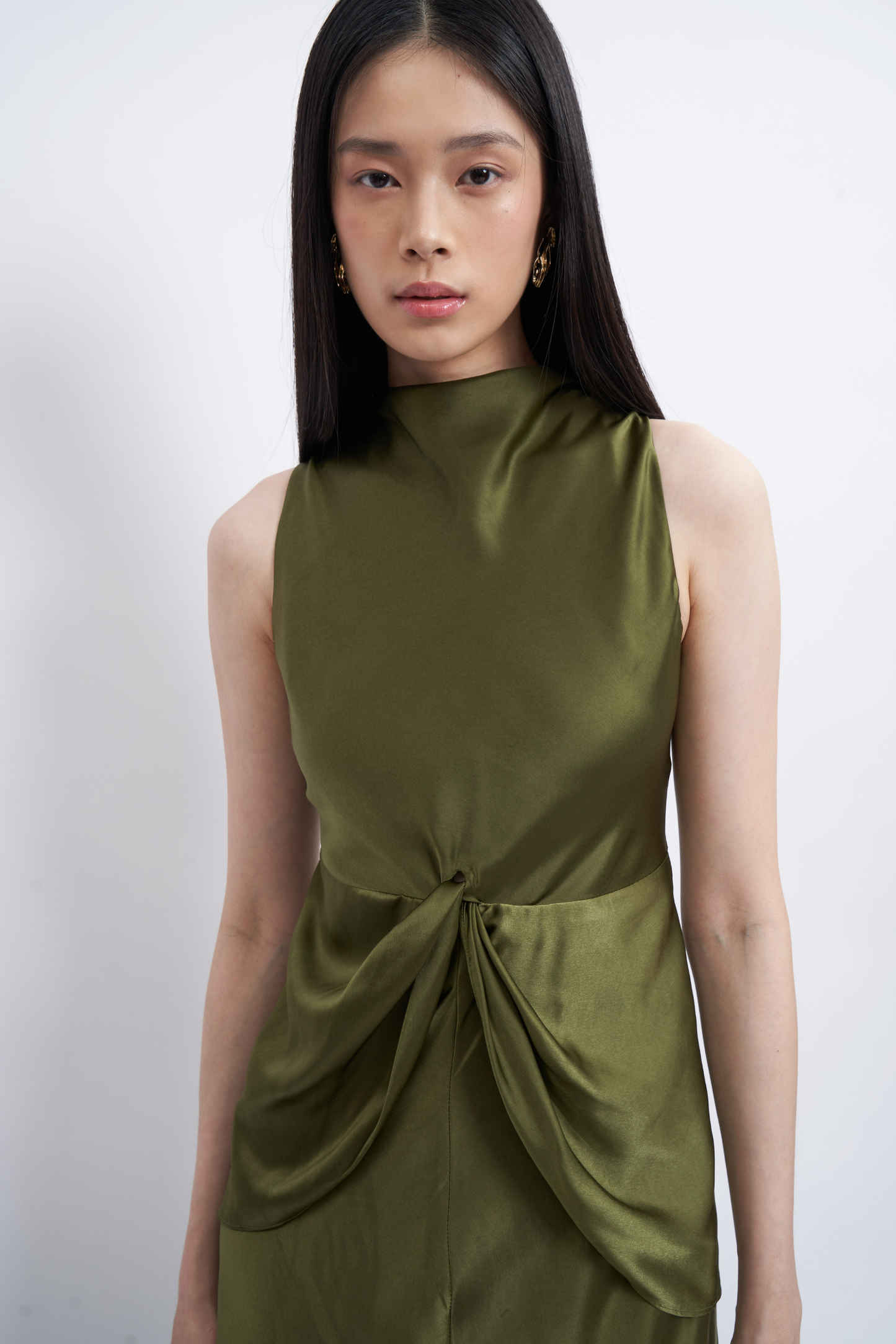 Solis Dress - Moss Green