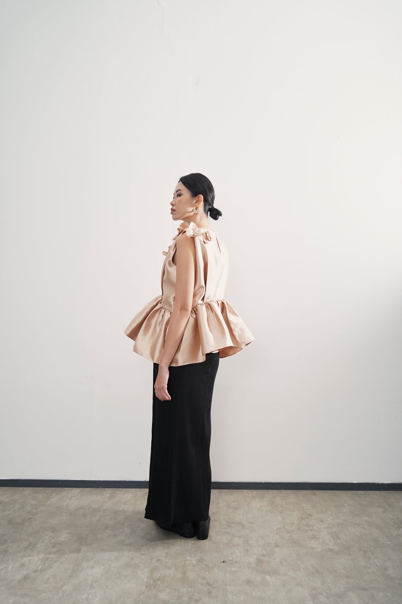 Adena Top - Embellished Champagne