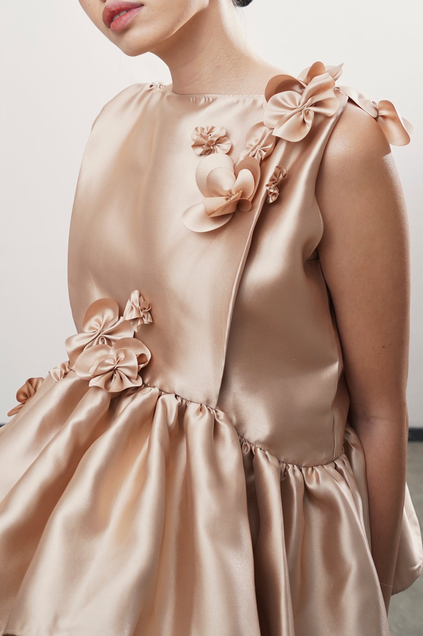 Adena Top - Embellished Champagne