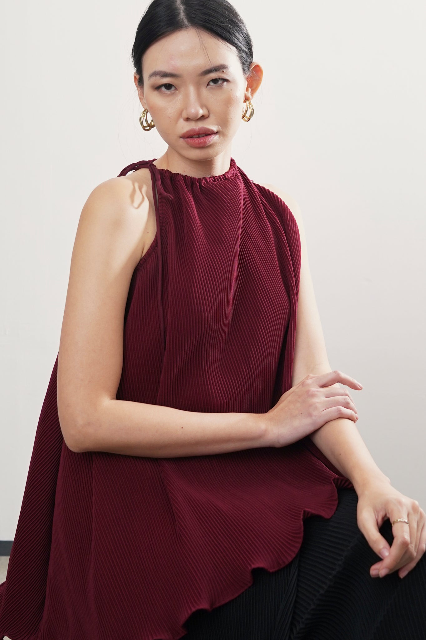 DEFECT SALE Athe Top - Maroon