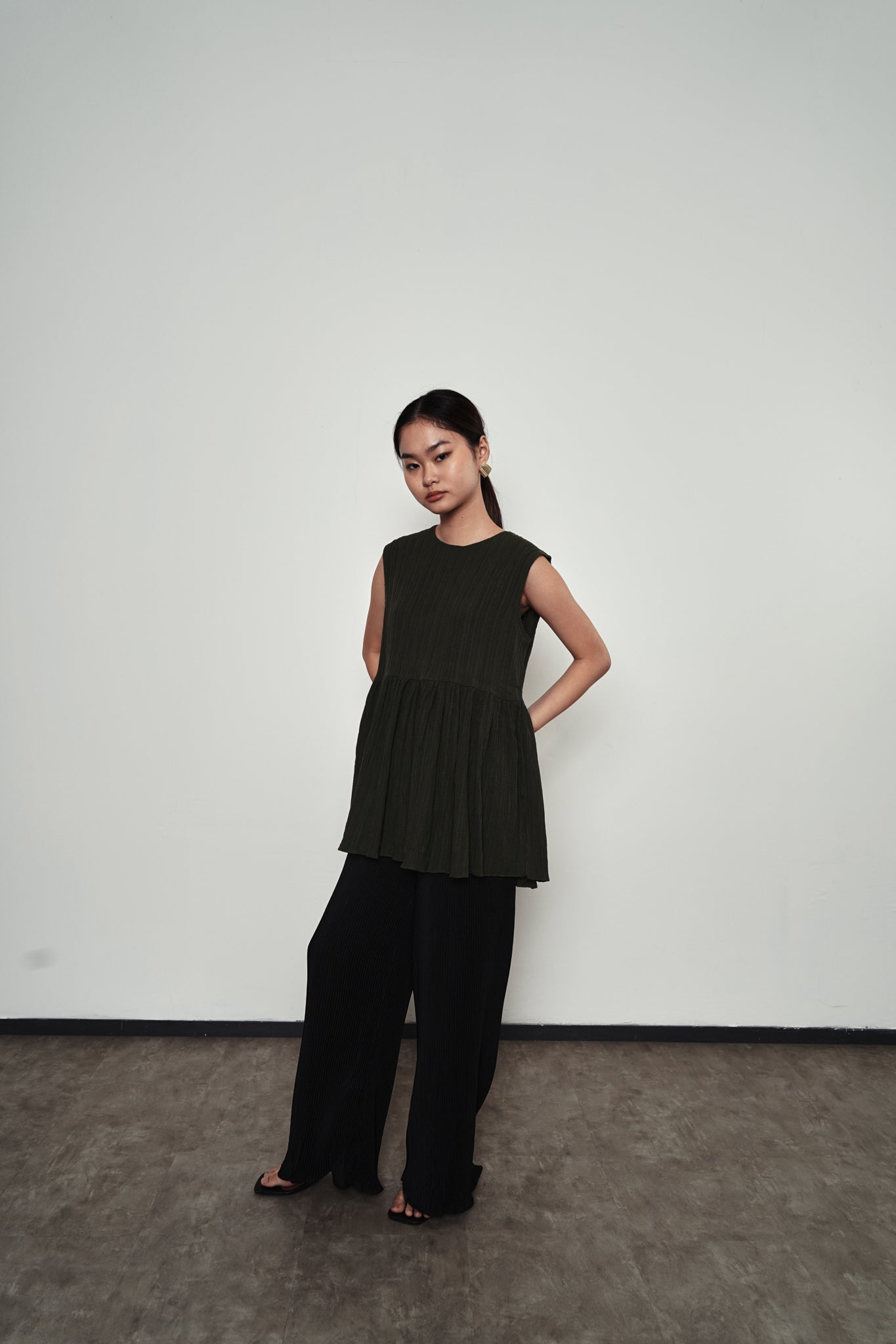 Adele Top - Dark Green