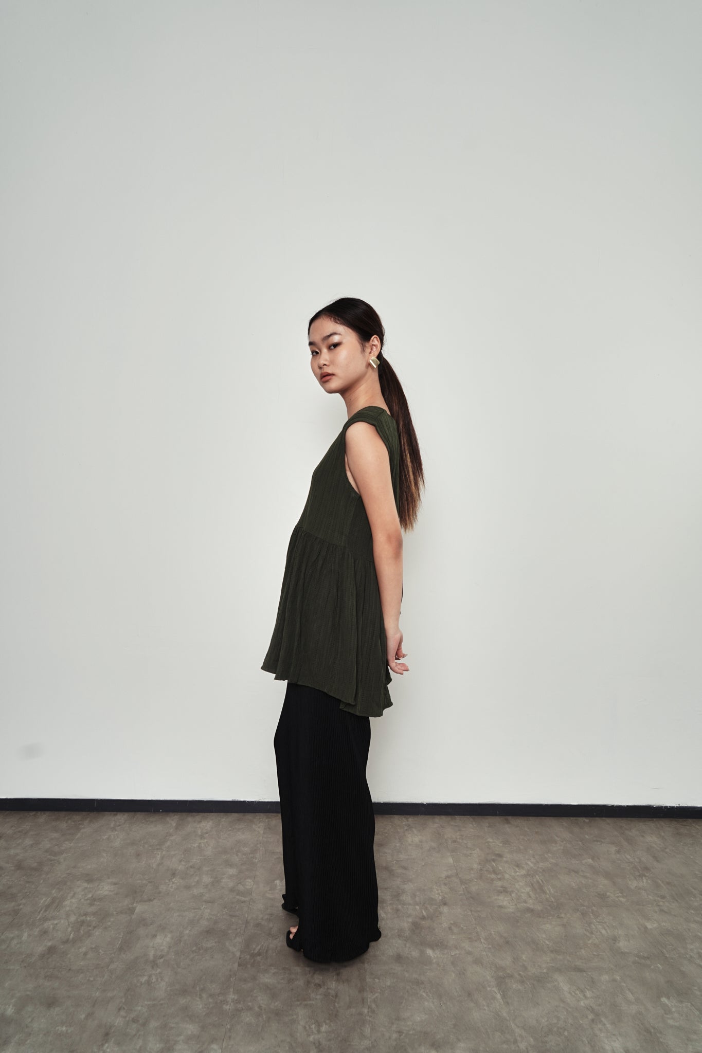 Adele Top - Dark Green