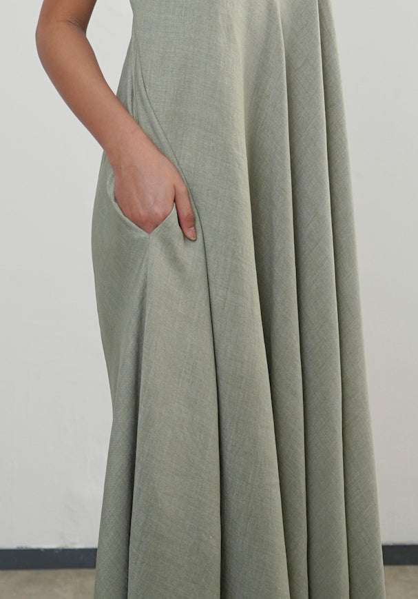 DEFECT SALE Afner Dress - Sage