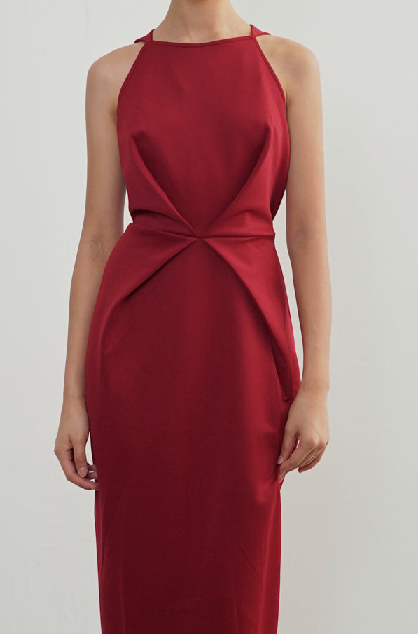 Amelie Dress - Maroon