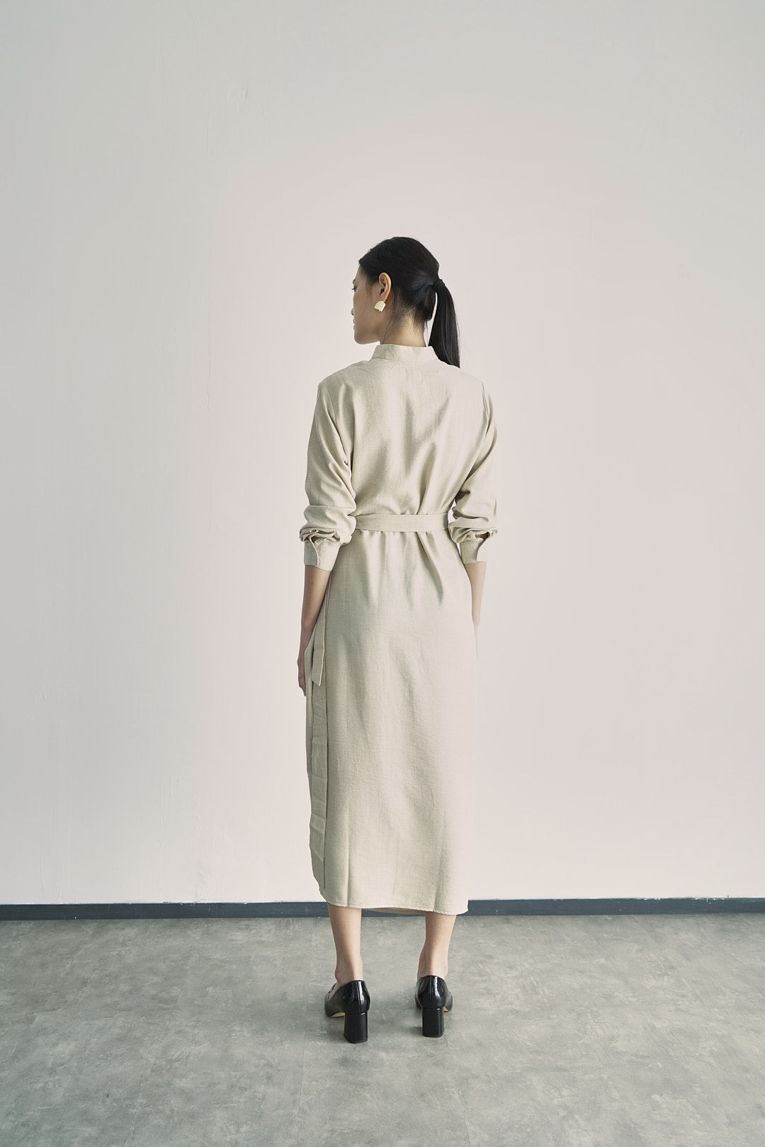 DEFECT SALE Sada Linen Dress - Cream