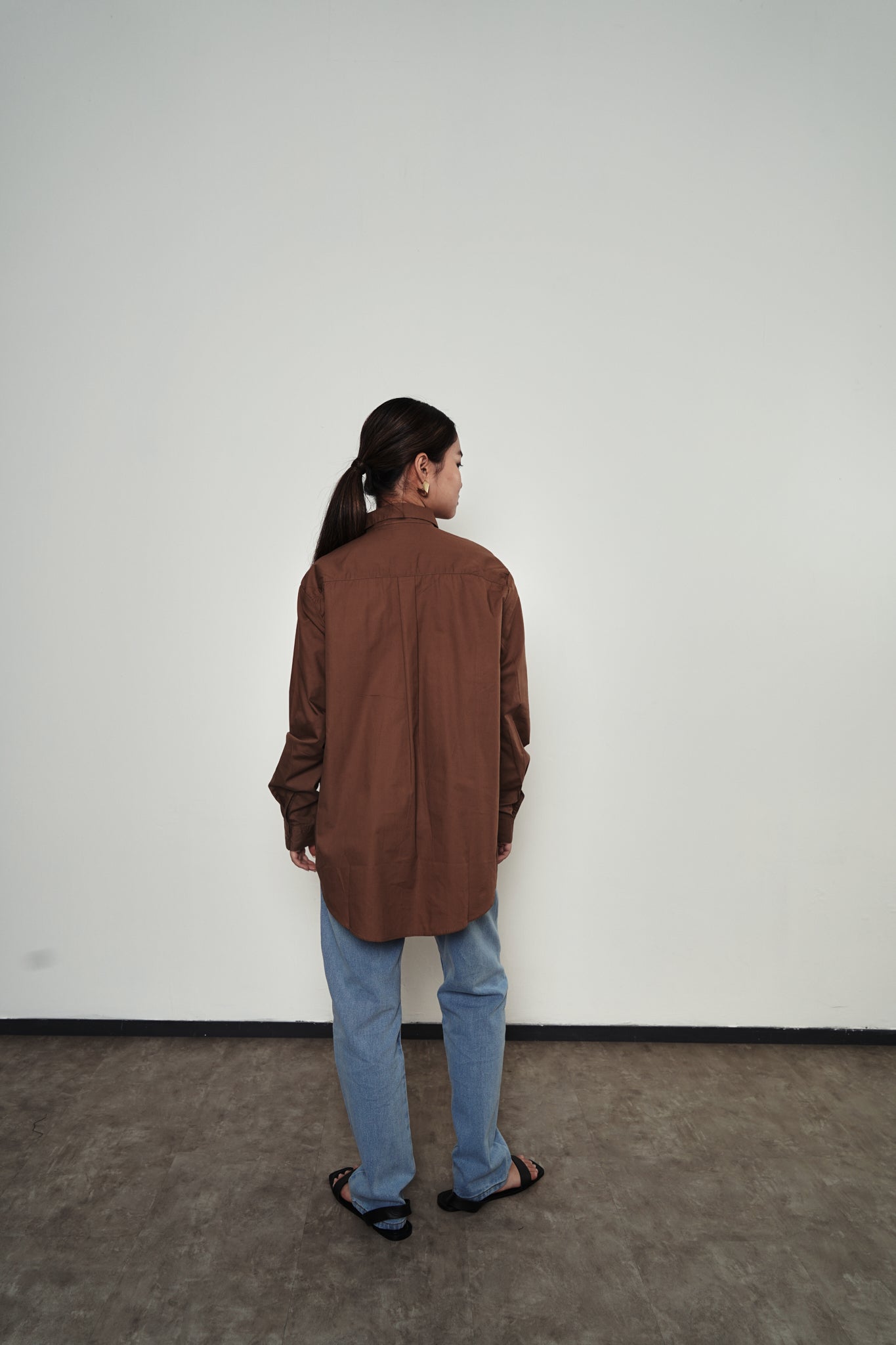 DEFECT SALE Blouse 101 - Brown