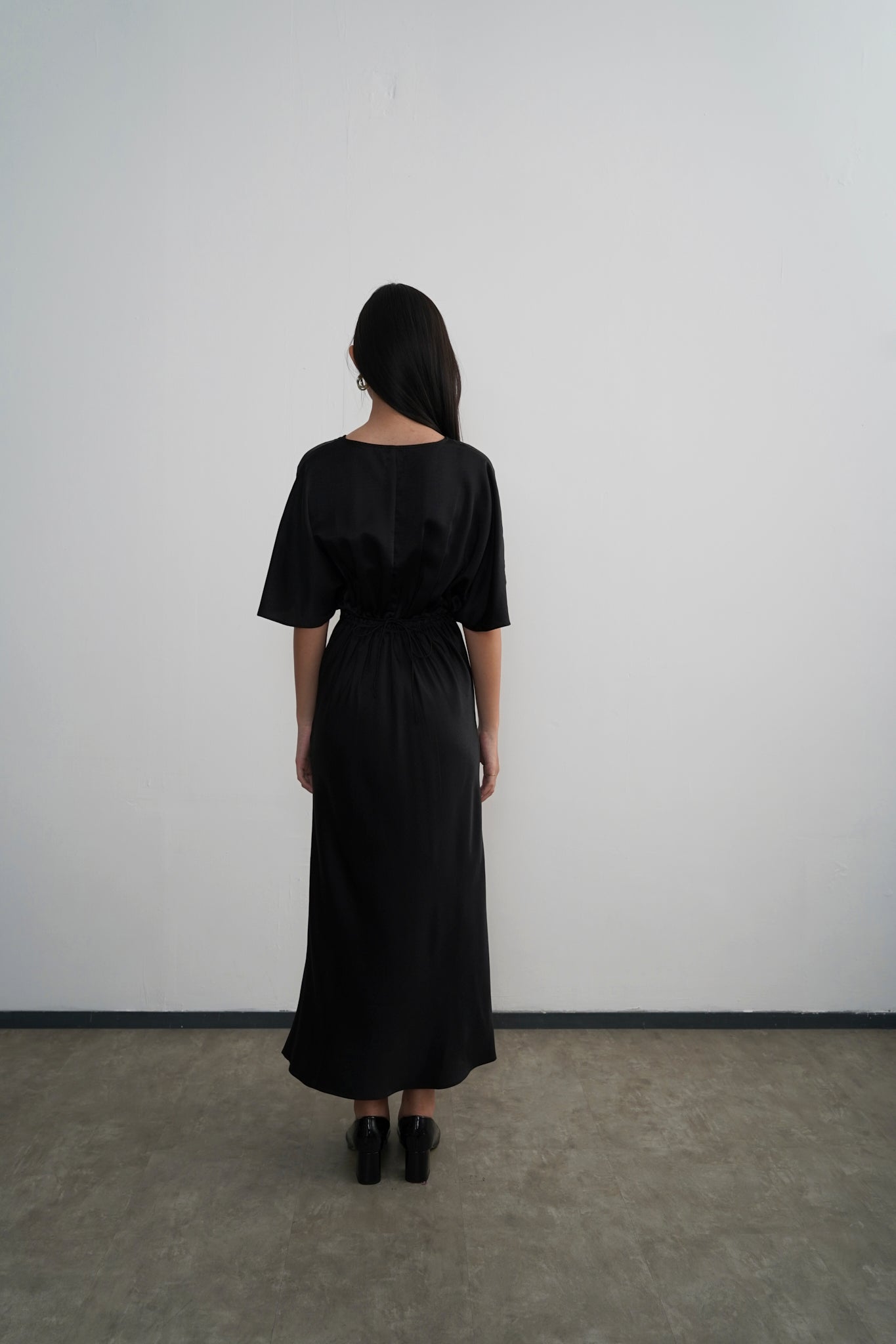 Midi-Length Lily Dress - Black