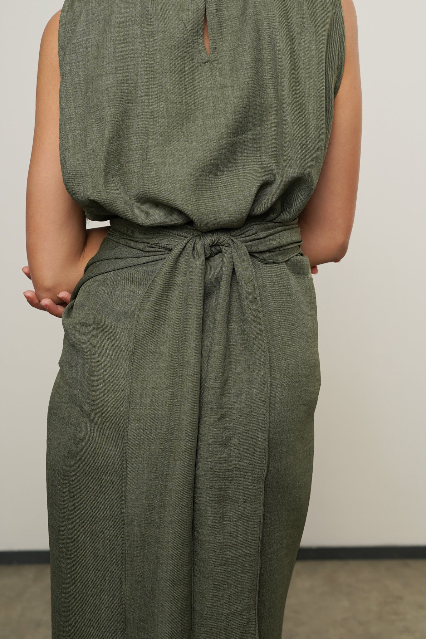 Eleya Dress - Moss Green