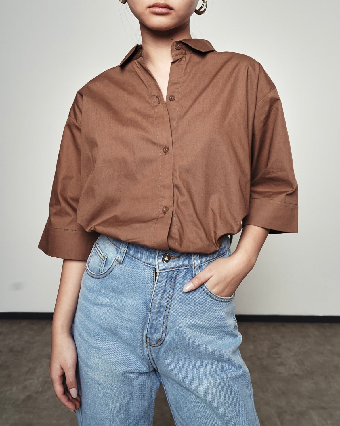 Blouse 102 - Brown