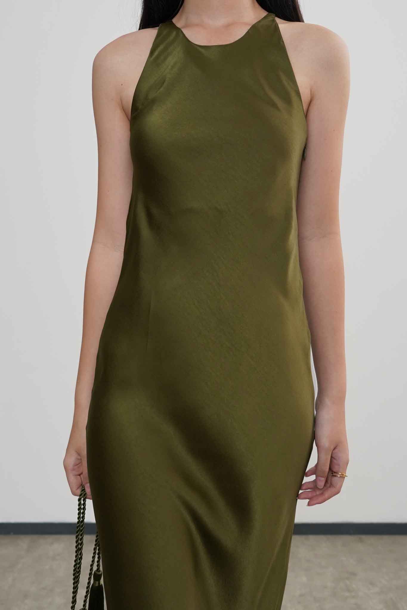 Gian Dress - Moss Green