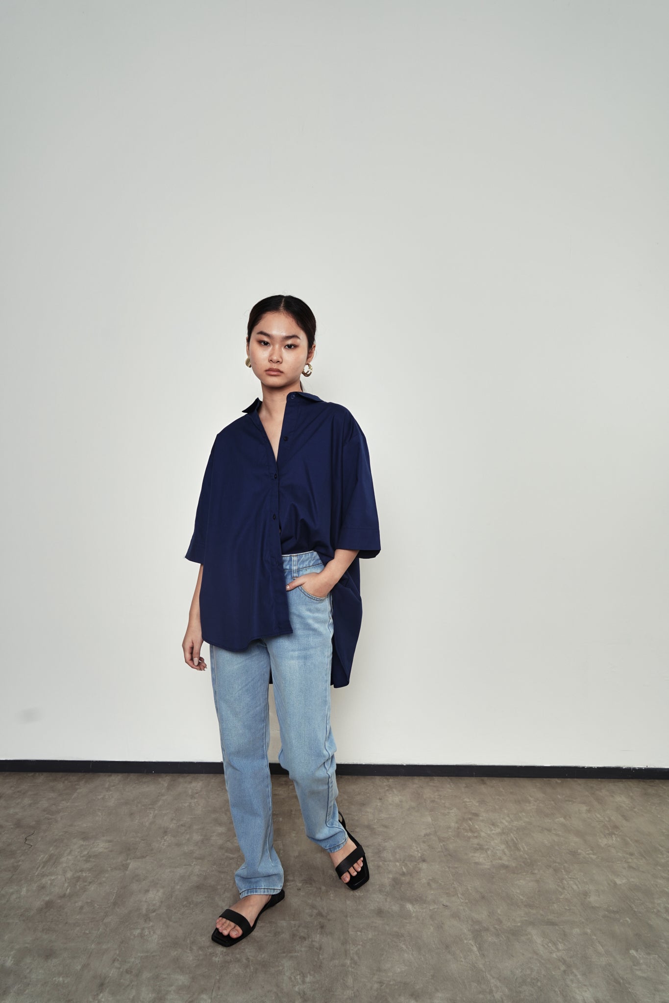 Blouse 102 - Navy
