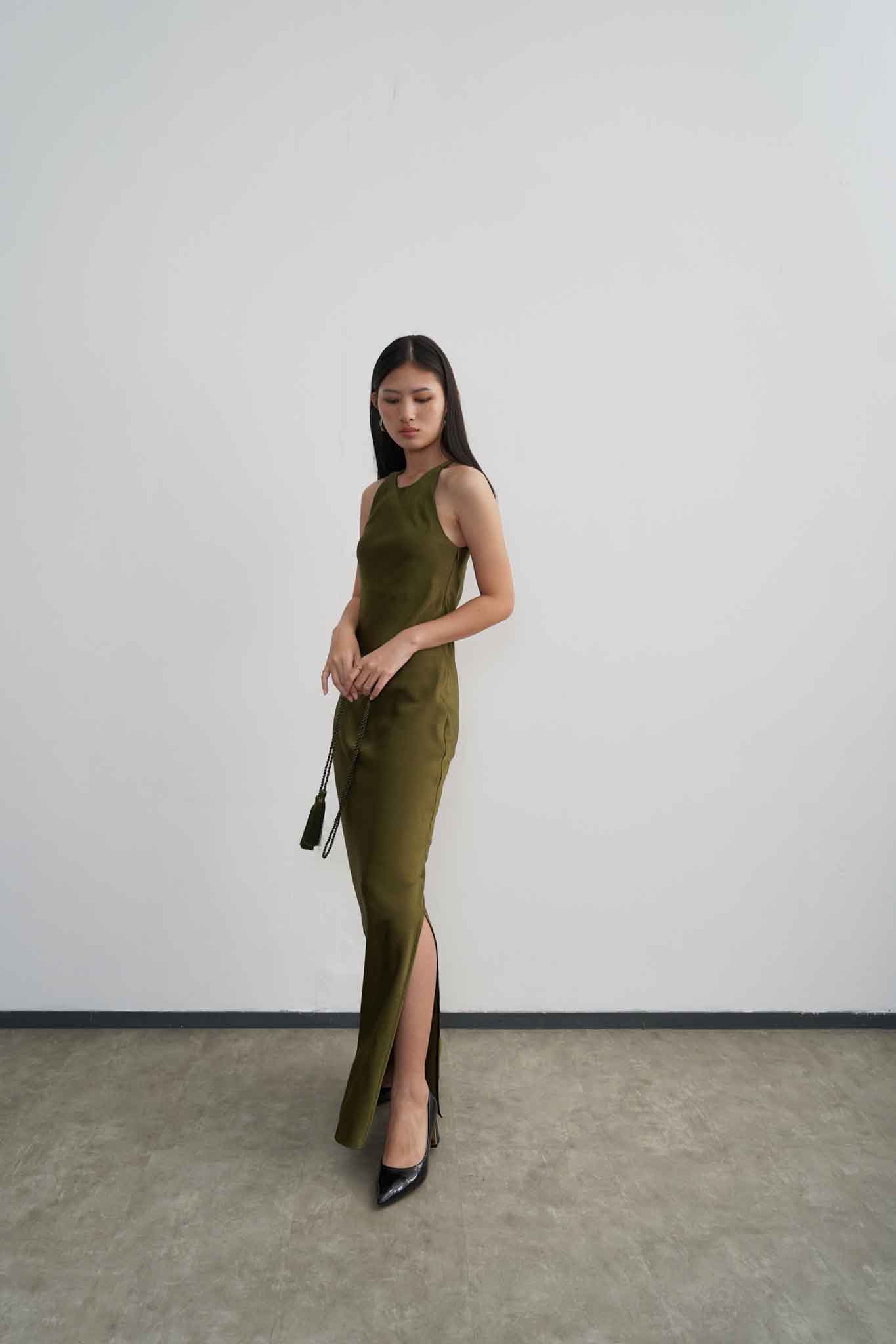 Gian Dress - Moss Green