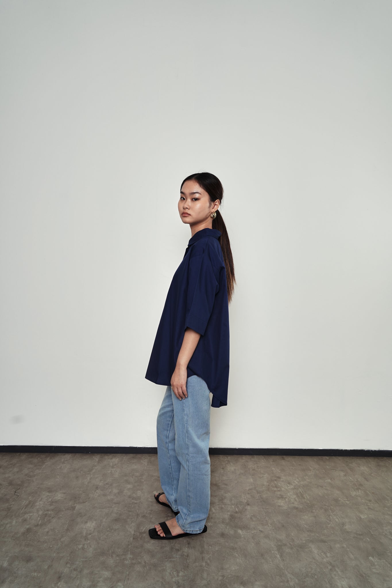 Blouse 102 - Navy