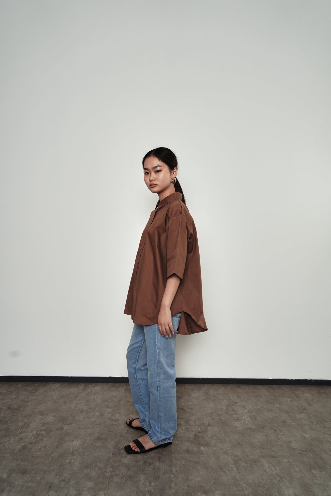 Blouse 102 - Brown