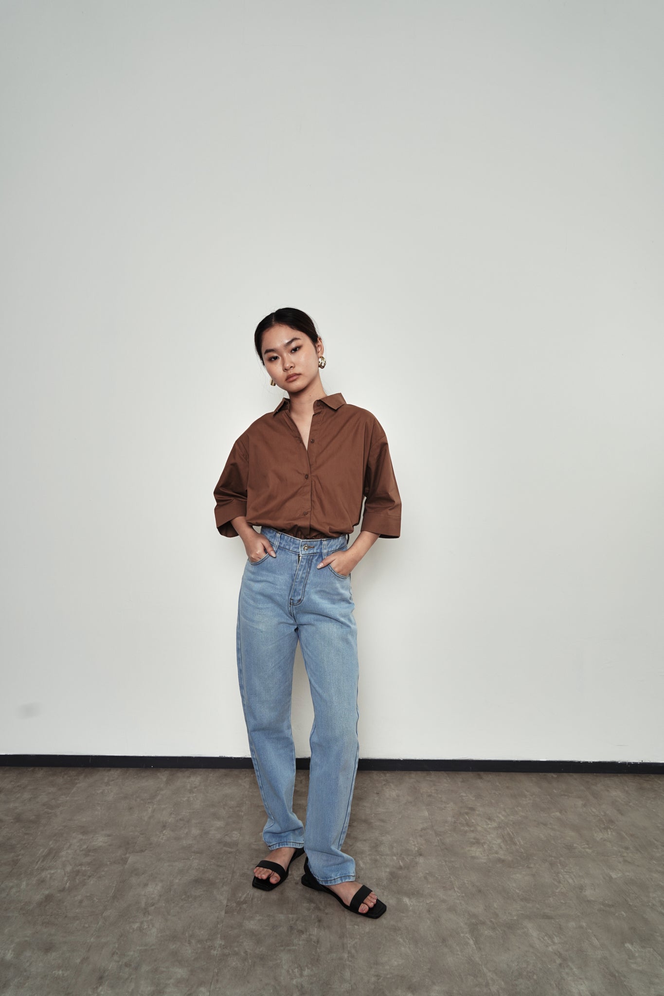 Blouse 102 - Brown