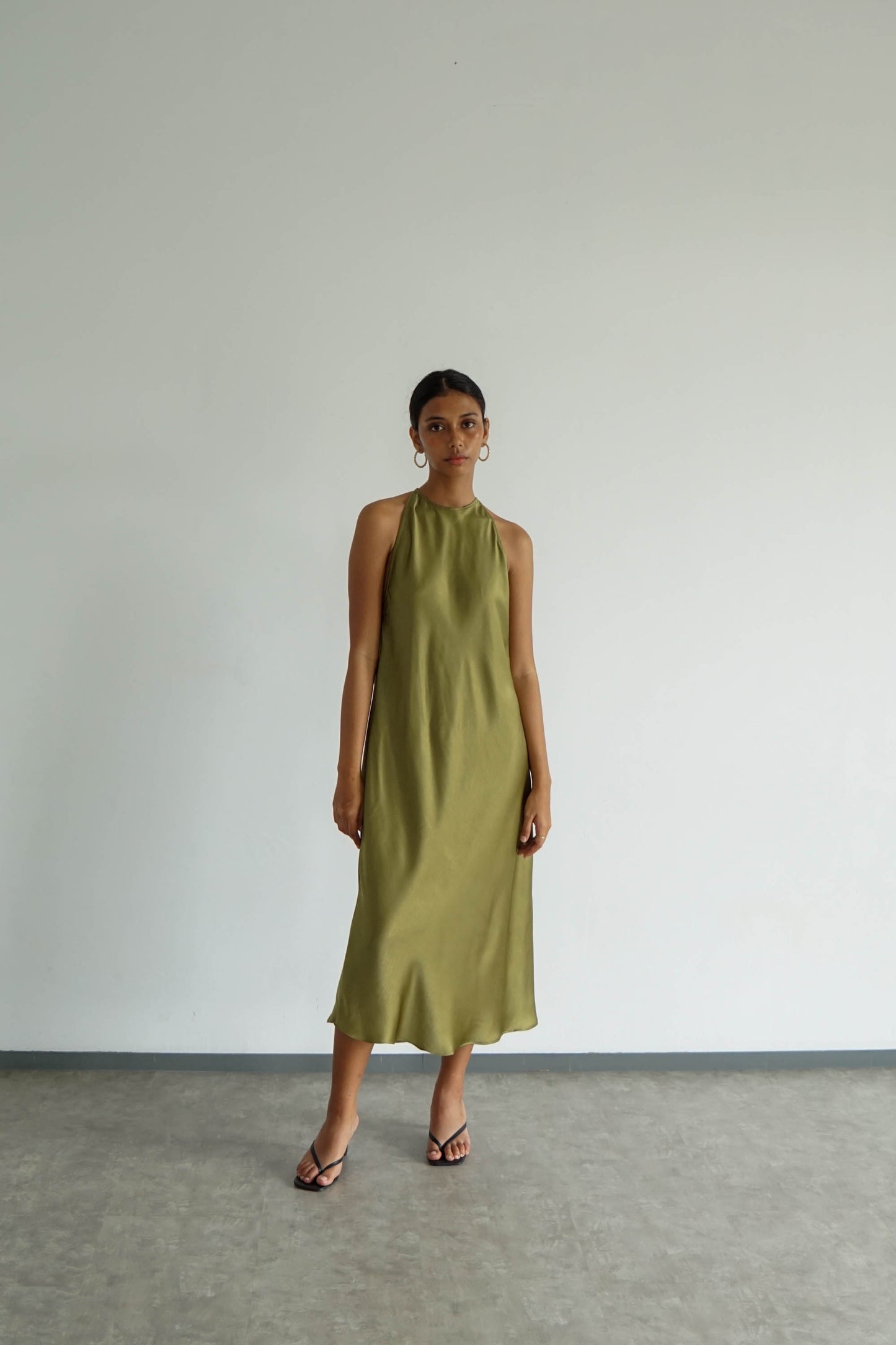 Odette Dress - Olive Green