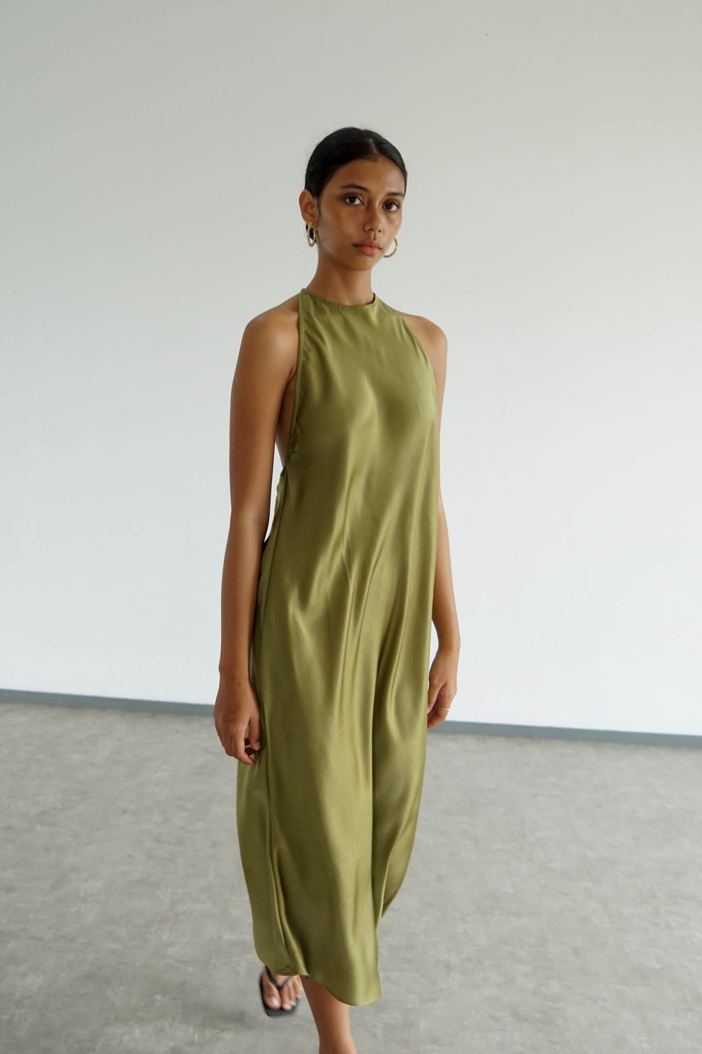 Odette Dress - Olive Green
