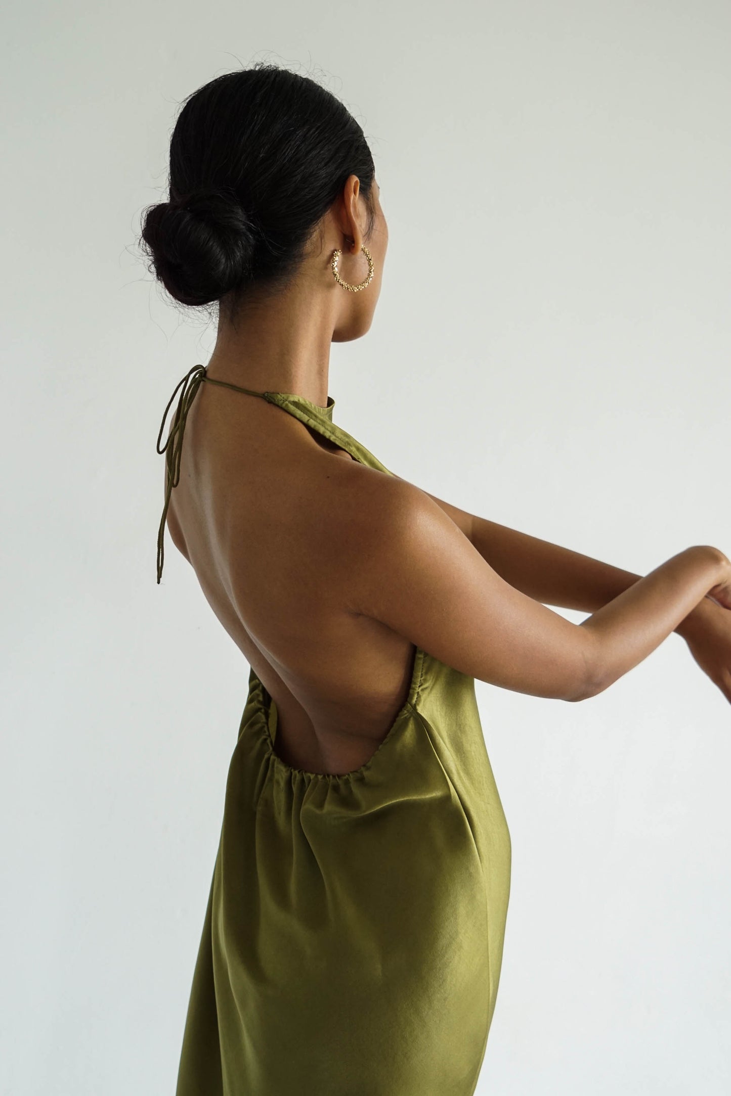 Odette Dress - Olive Green