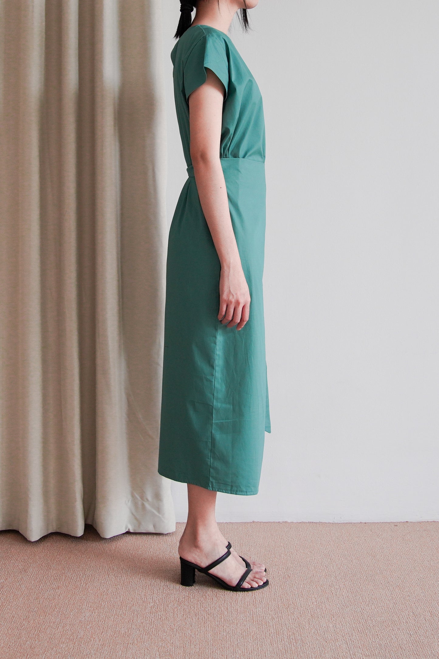 Akina Dress - Green Pine