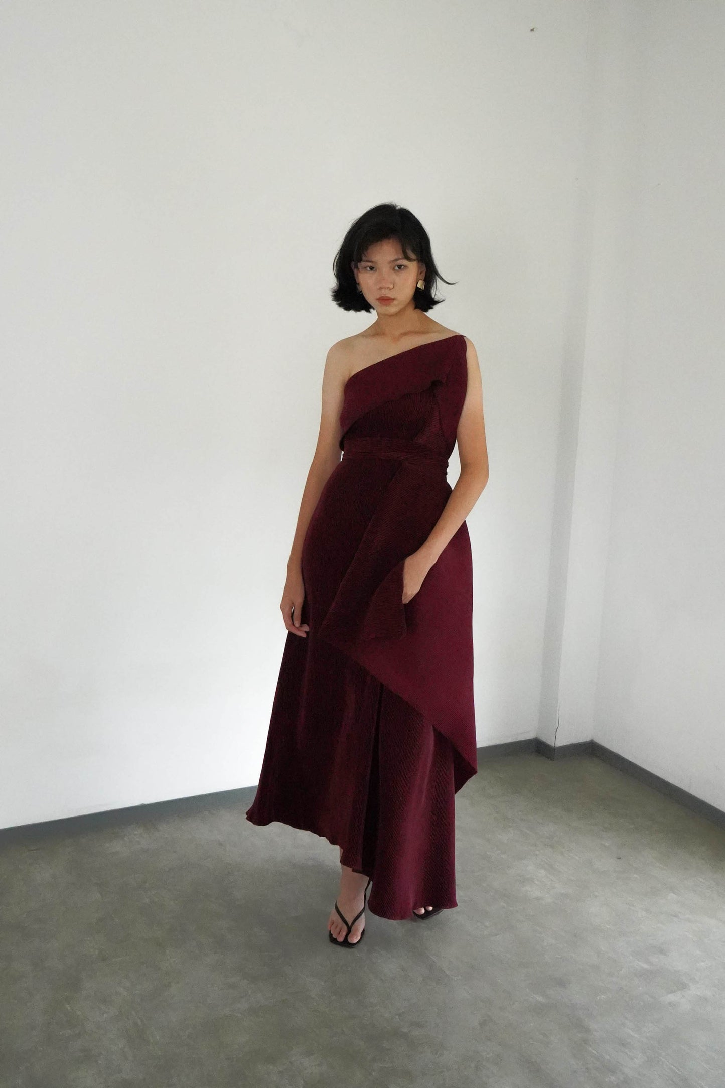 Gema Dress - Maroon