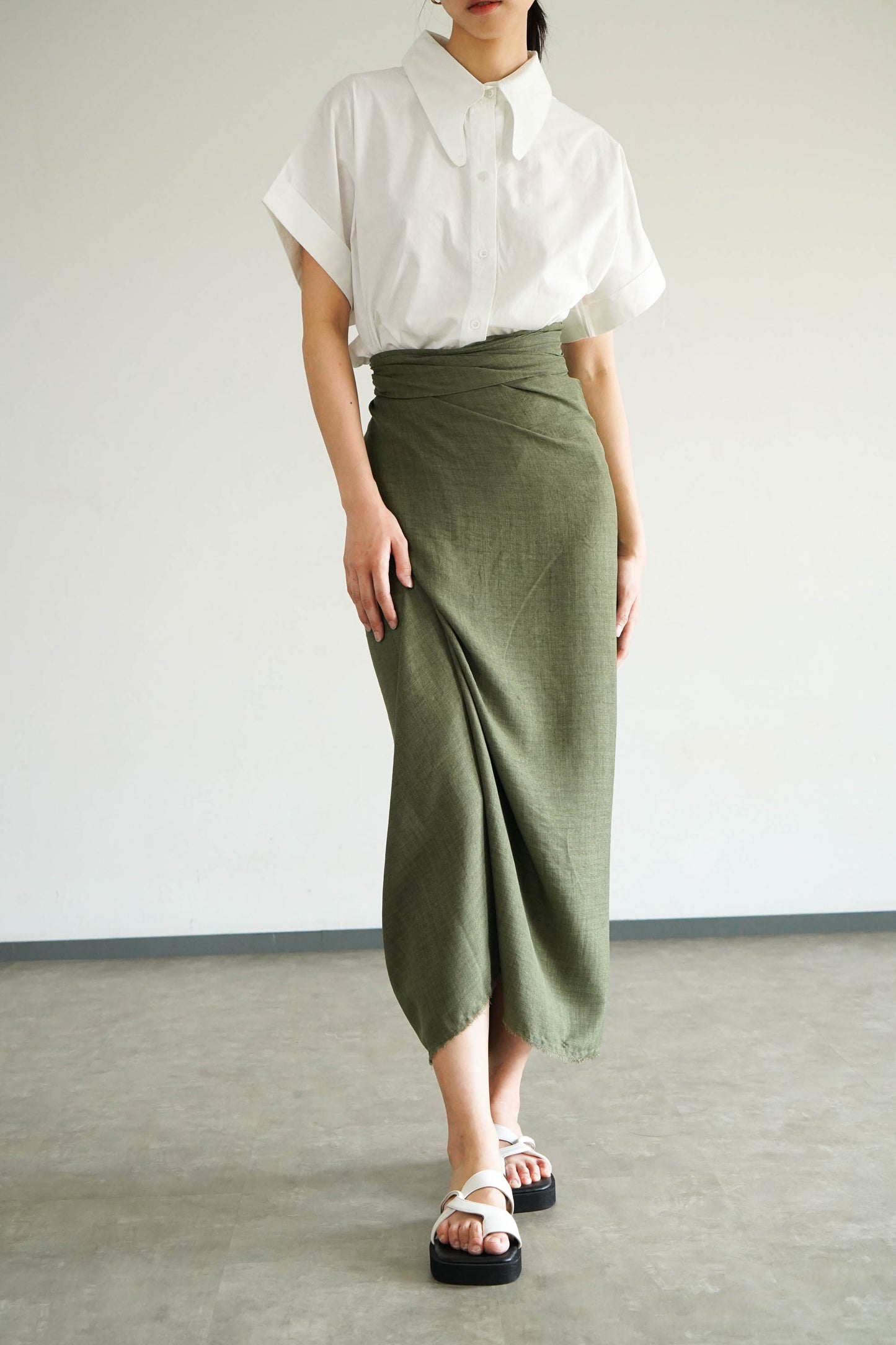 Moon Skirt - Moss Green