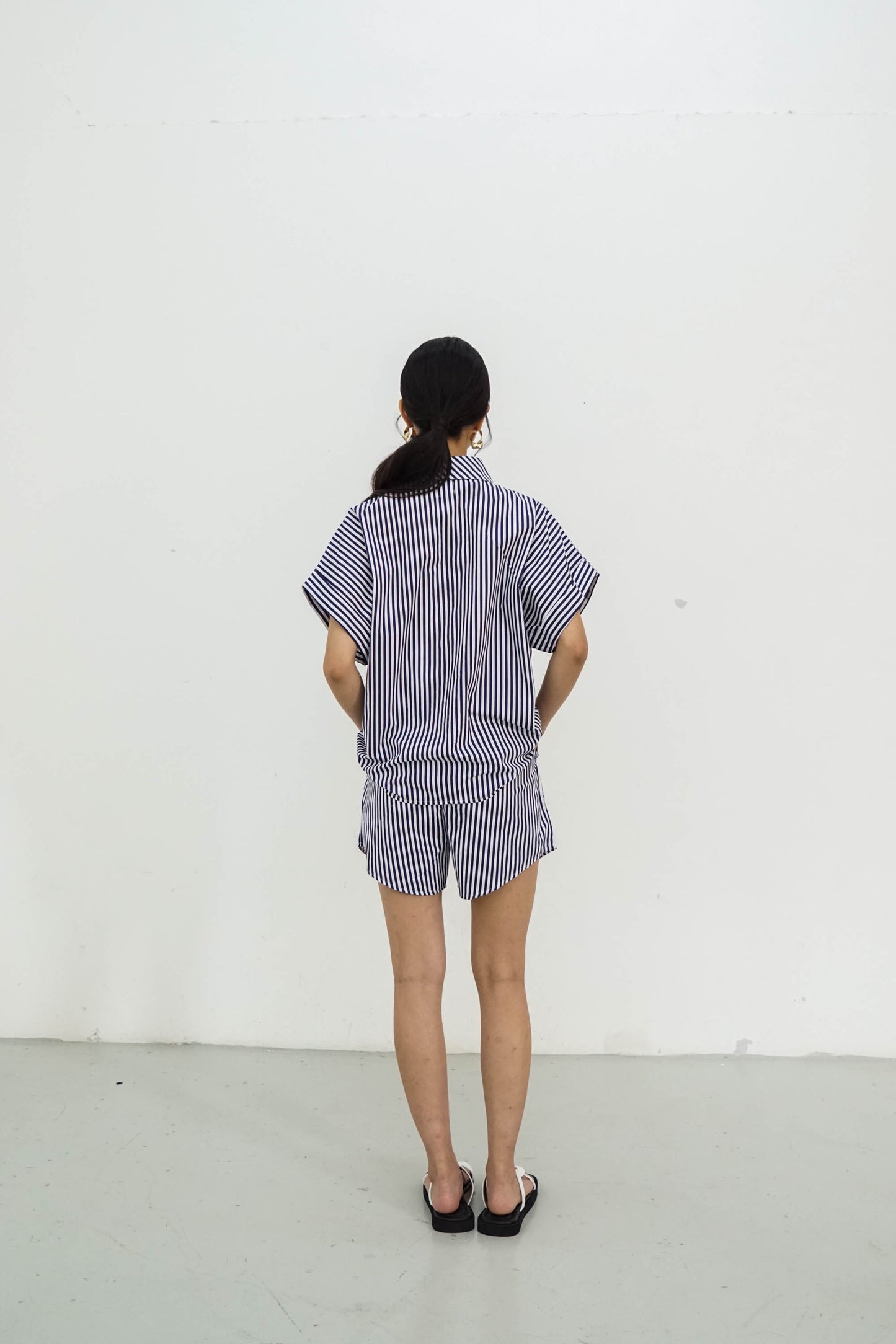 DEFECT SALE Flint Shirt - Black Stripes