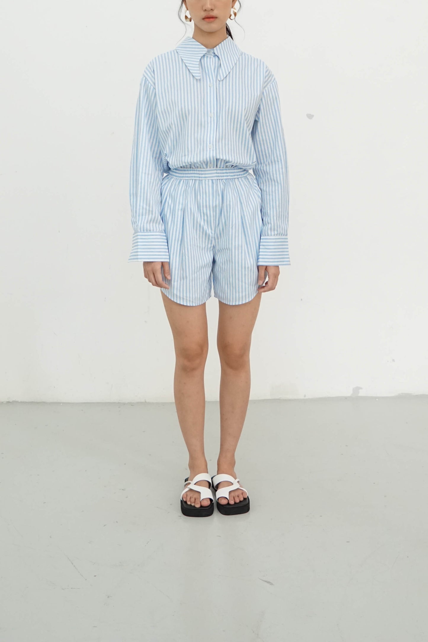 Brooke Short - Blue Stripes