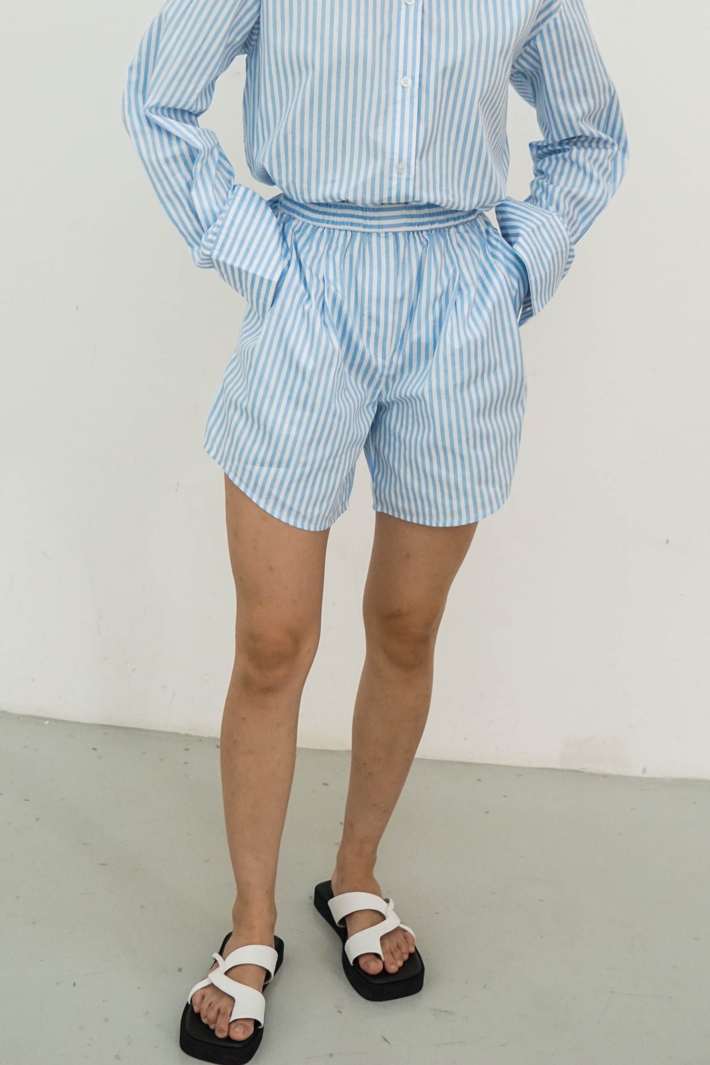 Brooke Short - Blue Stripes